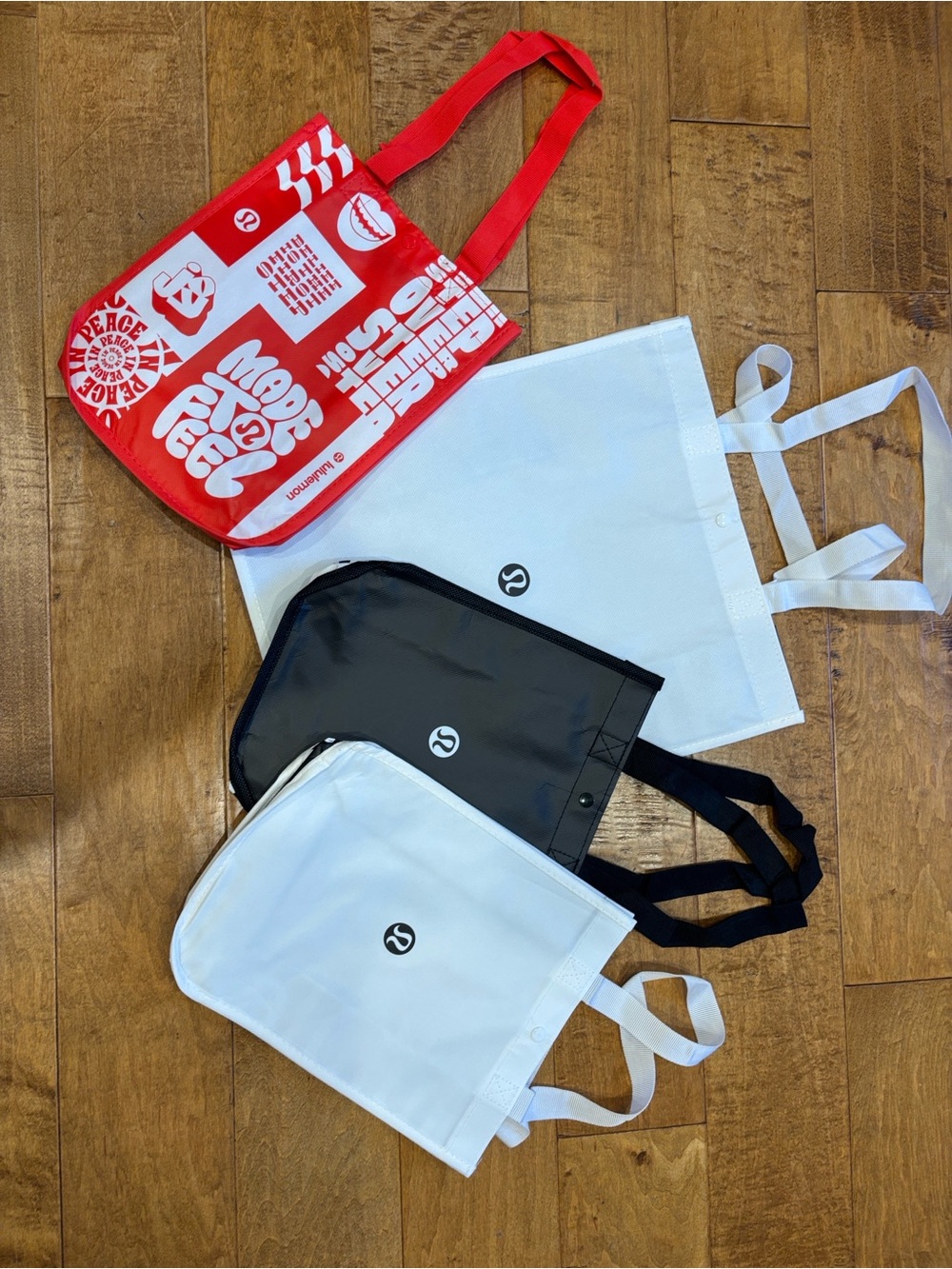 lululemon Reusable Tote Bag Collection—4-pack, Collector’s Set NEW